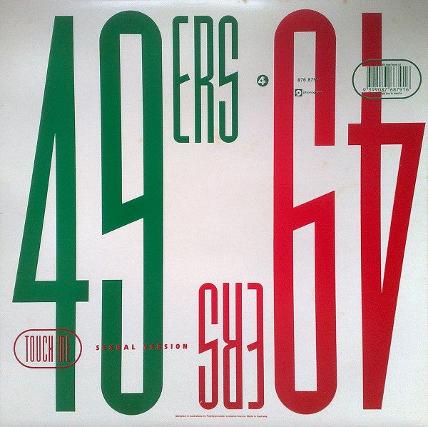 49ers – Touch Me (Sexual Version) 12" vinyl record, image 2 of 4