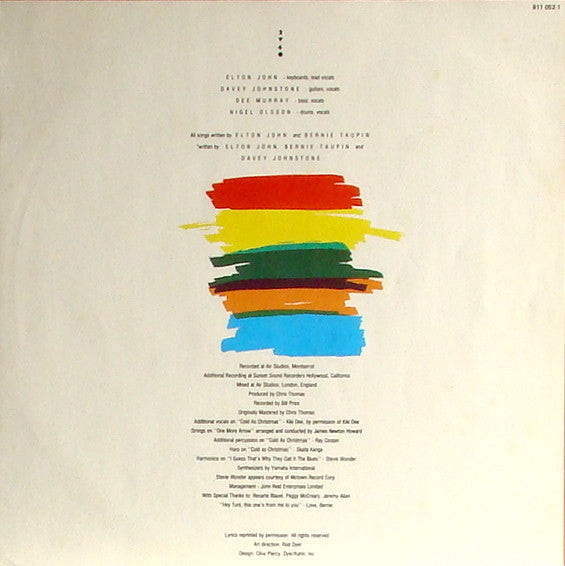 Elton John – Too Low For Zero LP vinyl record, image 5 of 7
