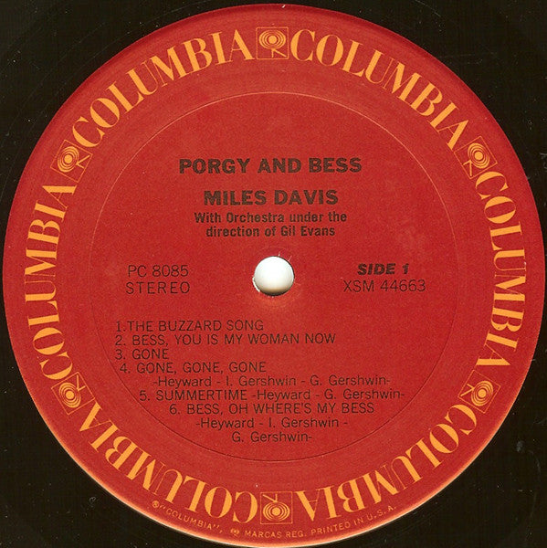 Miles Davis – Porgy And Bess LP vinyl record, image 3 of 4