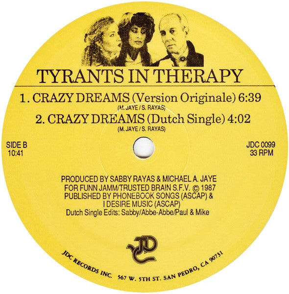 Tyrants In Therapy – Crazy Dreams 12" vinyl record, image 4 of 4
