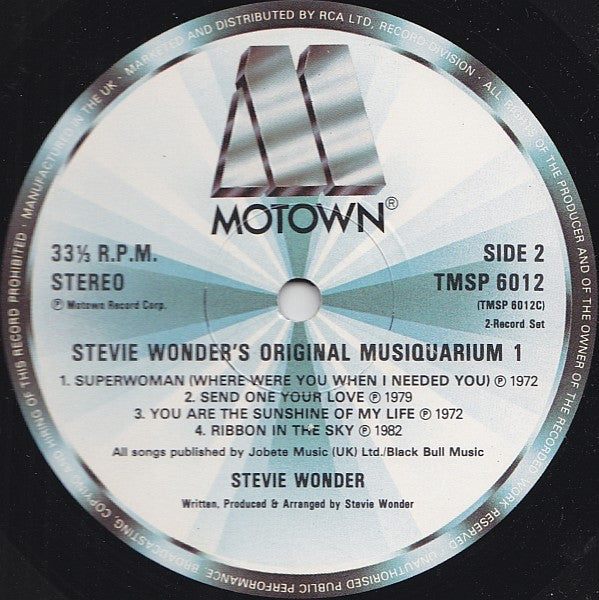 Stevie Wonder – Stevie Wonder's Original Musiquarium I (2xLP) LP vinyl record, image 6 of 8