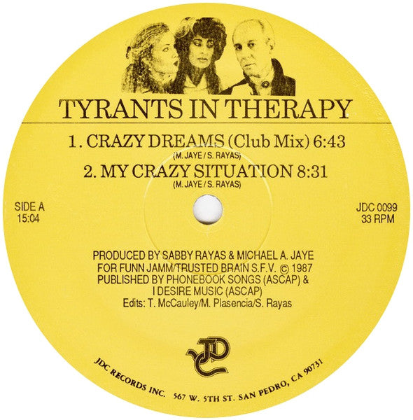 Tyrants In Therapy – Crazy Dreams 12" vinyl record, image 3 of 4