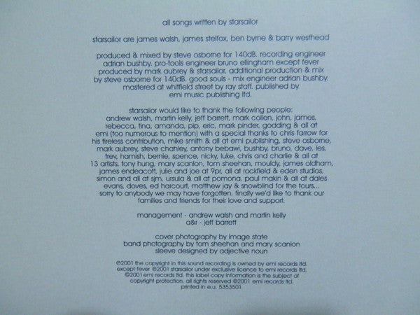 Starsailor – Love Is Here LP vinyl record, image 10 of 10
