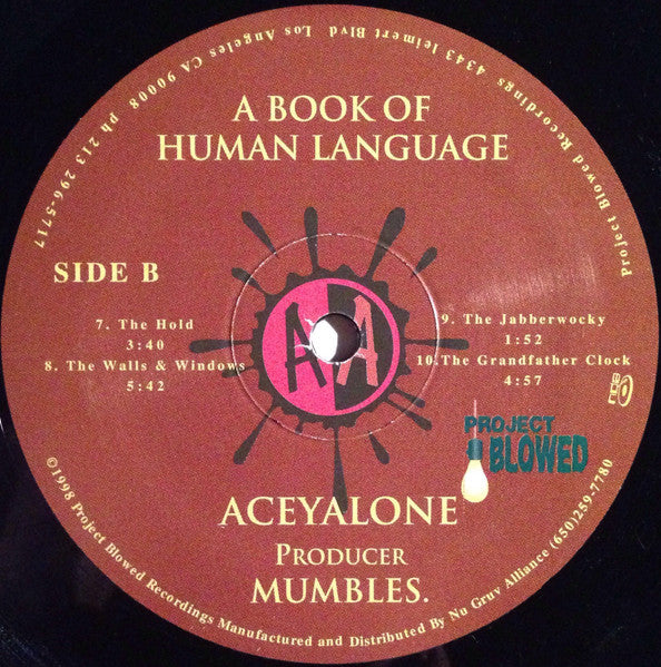 Aceyalone, Mumbles – A Book Of Human Language (2xLP) LP vinyl record, image 4 of 6