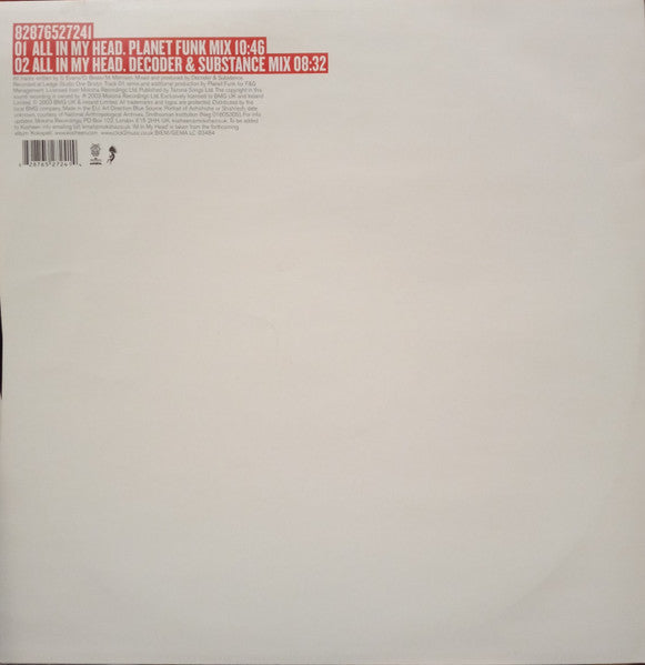 Kosheen – All In My Head 12" vinyl record, image 2 of 4