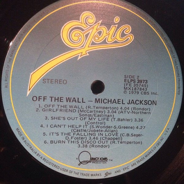 Michael Jackson – Off The Wall LP vinyl record, image 4 of 9