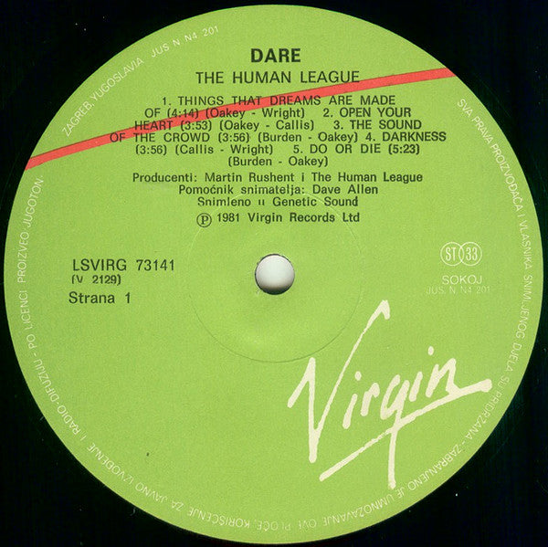 The Human League – Dare! LP vinyl record, image 3 of 6