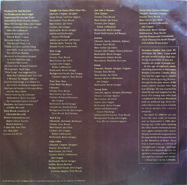 Rod Stewart – Tonight I'm Yours LP vinyl record, image 3 of 6