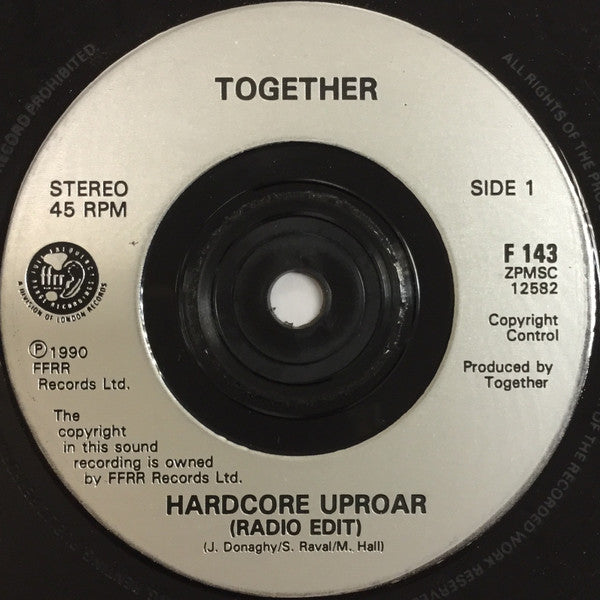 Together – Hardcore Uproar 7" vinyl record, image 3 of 4