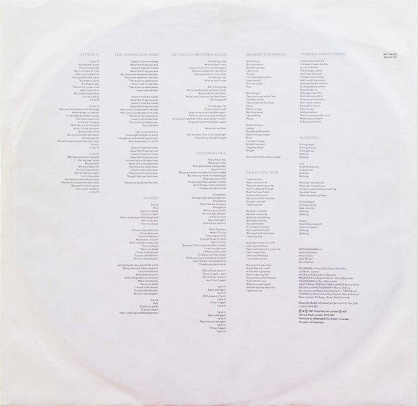 Depeche Mode – Music For The Masses LP vinyl record, image 6 of 10