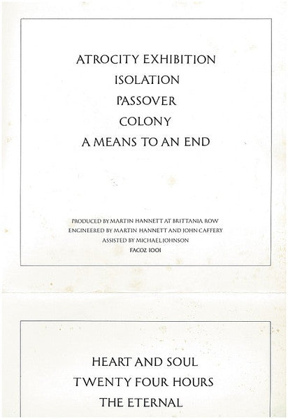 Joy Division – Closer LP vinyl record, image 8 of 9