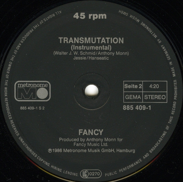 Fancy – Lady Of Ice 12" vinyl record, image 4 of 4