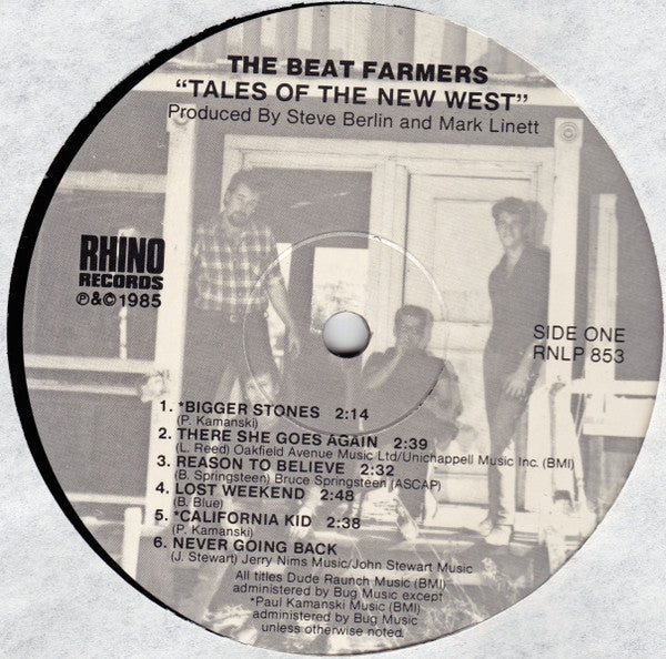 The Beat Farmers – Tales Of The New West LP vinyl record, image 4 of 10