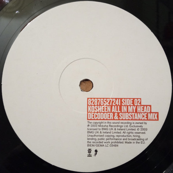 Kosheen – All In My Head 12" vinyl record, image 4 of 4
