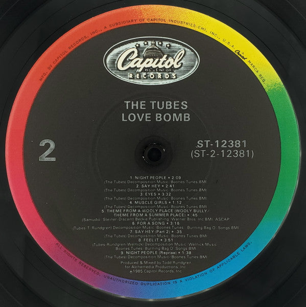 The Tubes – Love Bomb LP vinyl record, image 4 of 10
