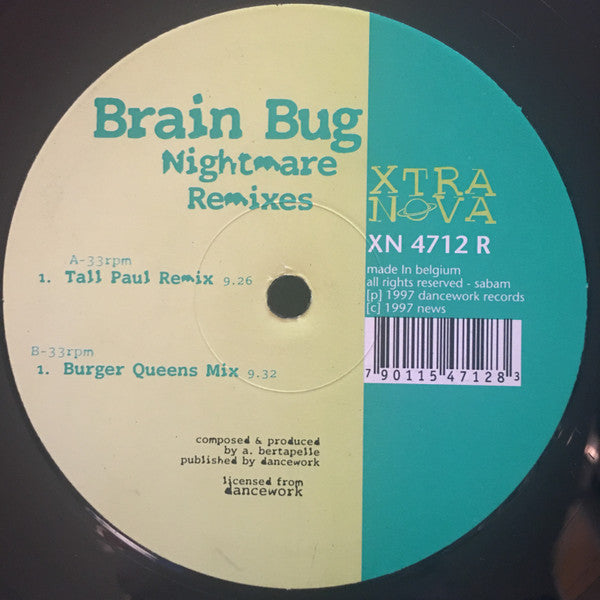 Brainbug – Nightmare (Remixes) 12" vinyl record, image 4 of 5