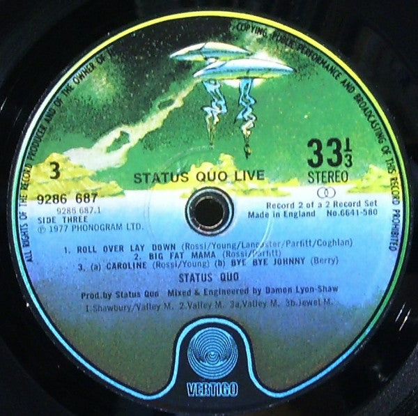 Status Quo – Live (2xLP) LP vinyl record, image 8 of 10