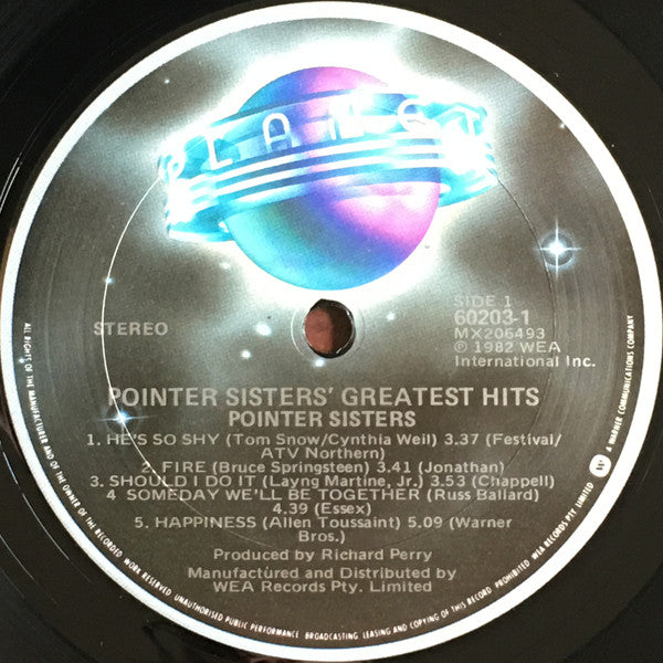 Pointer Sisters – Greatest Hits LP vinyl record, image 5 of 5