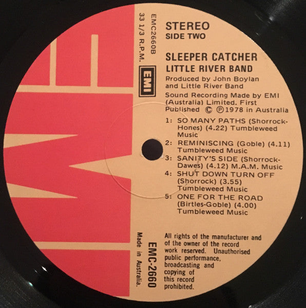 Little River Band – Sleeper Catcher LP vinyl record, image 6 of 6