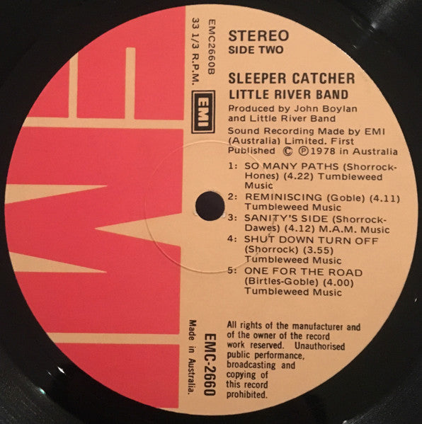 Little River Band – Sleeper Catcher LP vinyl record, image 6 of 6