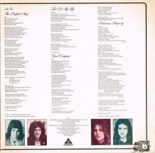 Queen – A Night At The Opera LP vinyl record, image 9 of 9