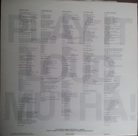 Twisted Sister – Come Out And Play LP vinyl record, image 7 of 7