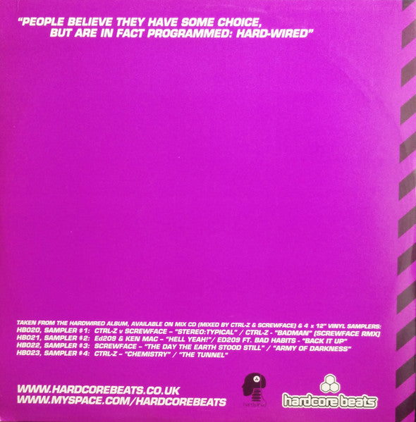 Ed209, Ken Mac – Hardwired Album Sampler #2 Of 4 12" vinyl record, image 2 of 4