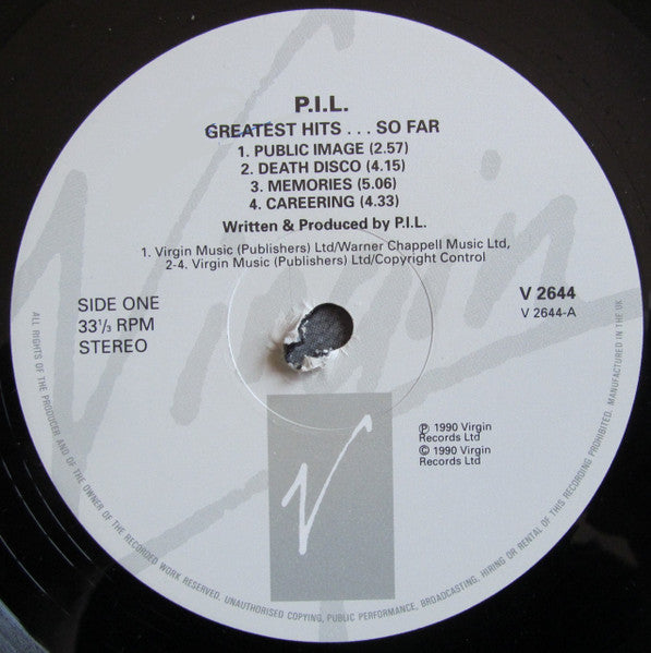 Public Image Limited – The Greatest Hits, So Far (2xLP) LP vinyl record, image 3 of 10