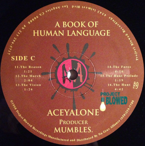Aceyalone, Mumbles – A Book Of Human Language (2xLP) LP vinyl record, image 5 of 6