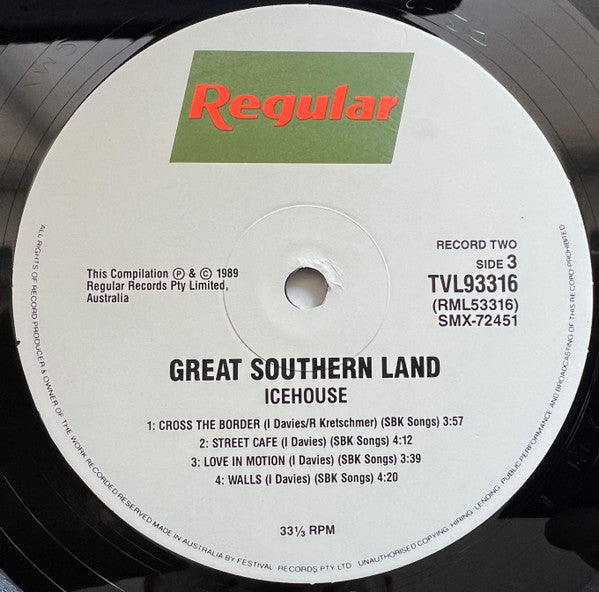 Icehouse – Great Southern Land (2xLP) LP vinyl record, image 8 of 9