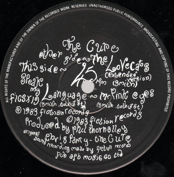 The Cure – The Love Cats 12" vinyl record, image 4 of 4