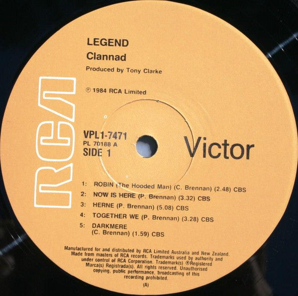 Clannad – Legend LP vinyl record, image 3 of 5