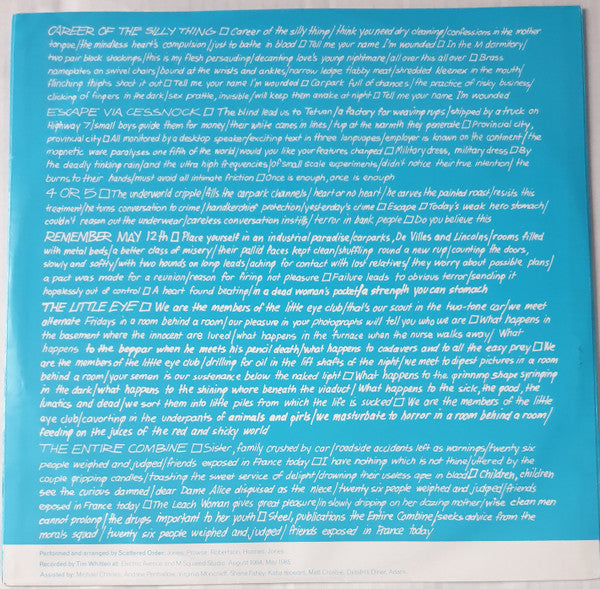 Scattered Order – Career Of The Silly Thing LP vinyl record, image 7 of 7