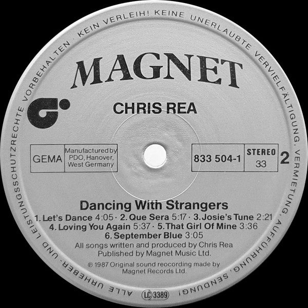 Chris Rea – Dancing With Strangers LP vinyl record, image 4 of 10