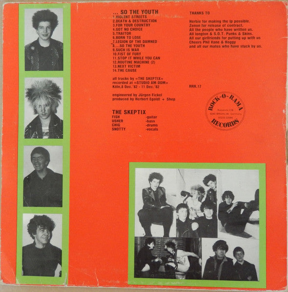 The Skeptix – ...So The Youth LP vinyl record, image 2 of 7