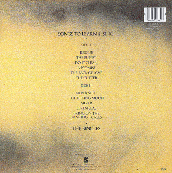 Echo & The Bunnymen – Songs To Learn & Sing LP vinyl record, image 2 of 7
