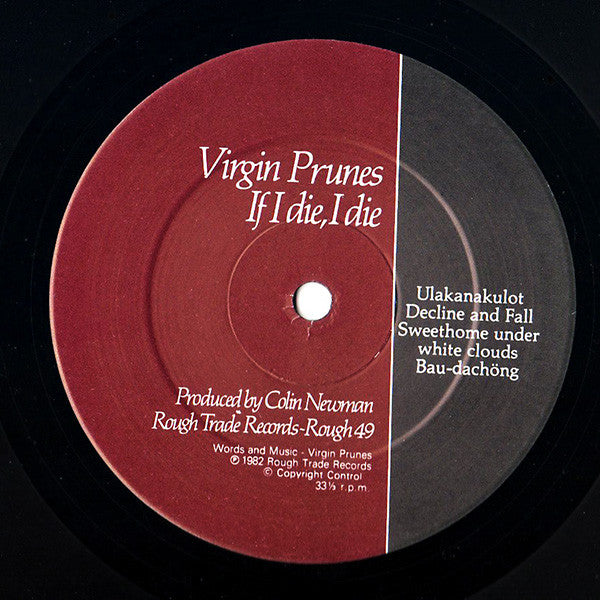 Virgin Prunes – ...If I Die, I Die LP vinyl record, image 3 of 6