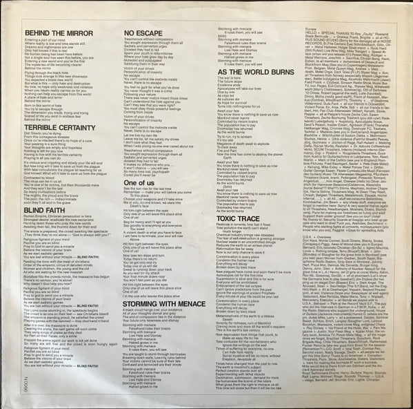 Kreator – Terrible Certainty LP vinyl record, image 5 of 10