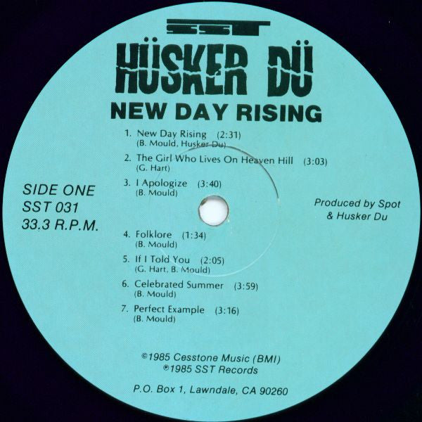 Hüsker Dü – New Day Rising LP vinyl record, image 3 of 4