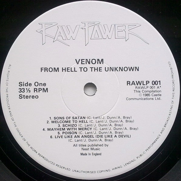 Venom – From Hell To The Unknown... (2xLP) LP vinyl record, image 5 of 9