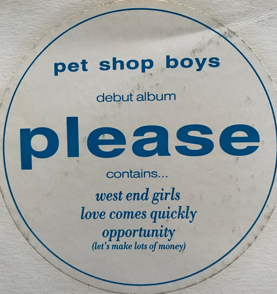 Pet Shop Boys – Please LP vinyl record, image 8 of 8