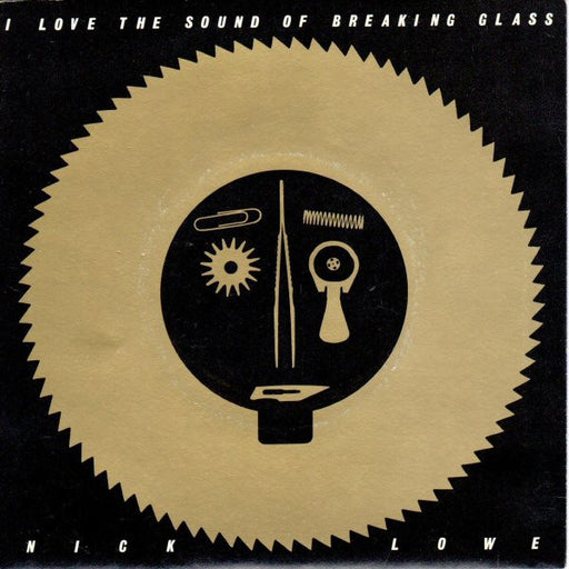 Nick Lowe – I Love The Sound Of Breaking Glass 7" vinyl record, image 1 of 4