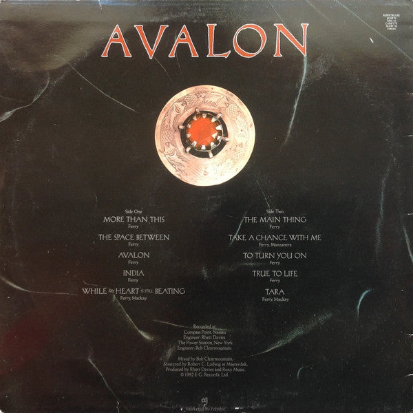 Roxy Music – Avalon LP vinyl record, image 2 of 7