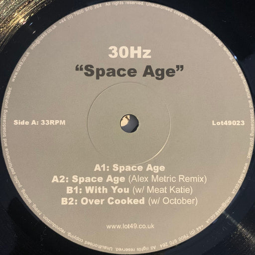 30Hz – Space Age 12" vinyl record, image 1 of 5