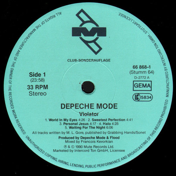 Depeche Mode – Violator LP vinyl record, image 3 of 8