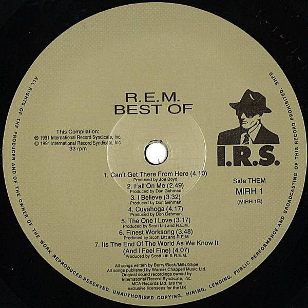 R.E.M. – The Best Of R.E.M. LP vinyl record, image 4 of 5