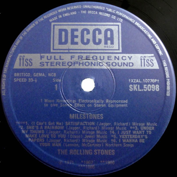 The Rolling Stones – Milestones LP vinyl record, image 3 of 4