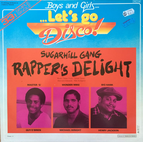Sugarhill Gang – Rapper's Delight 12" vinyl record, image 2 of 4