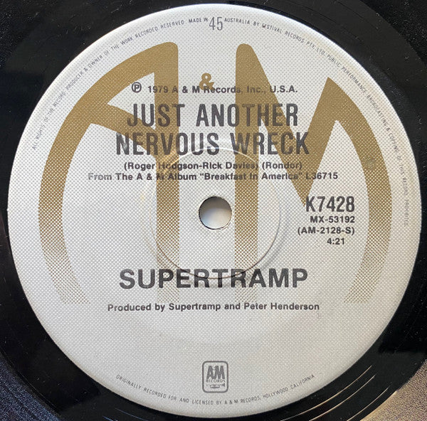 Supertramp – The Logical Song 7" vinyl record, image 2 of 2
