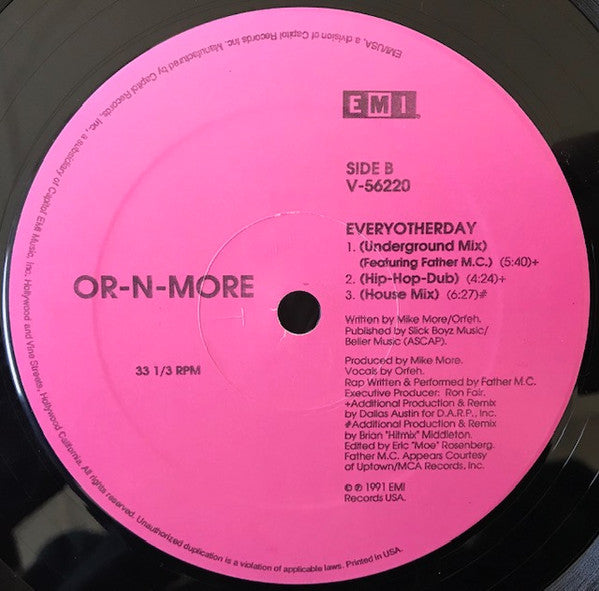 Or-N-More – Everyotherday 12" vinyl record, image 2 of 3